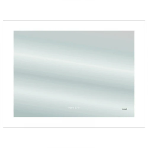 Зеркало Cersanit Led 060 Design Pro 80 KN-LU-LED060*80-p-Os с подсветкой с диммером, часами и подогревом стекло