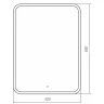 Зеркало Silver Mirrors Стив 60 LED-00002249 с подсветкой с сенсорным выключателем и диммером стекло