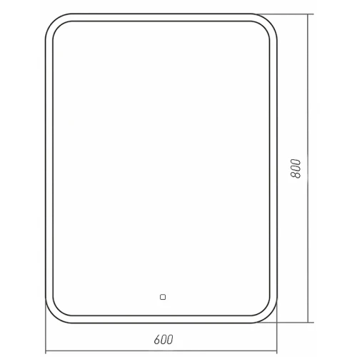 Зеркало Silver Mirrors Стив 60 LED-00002249 с подсветкой с сенсорным выключателем и диммером стекло