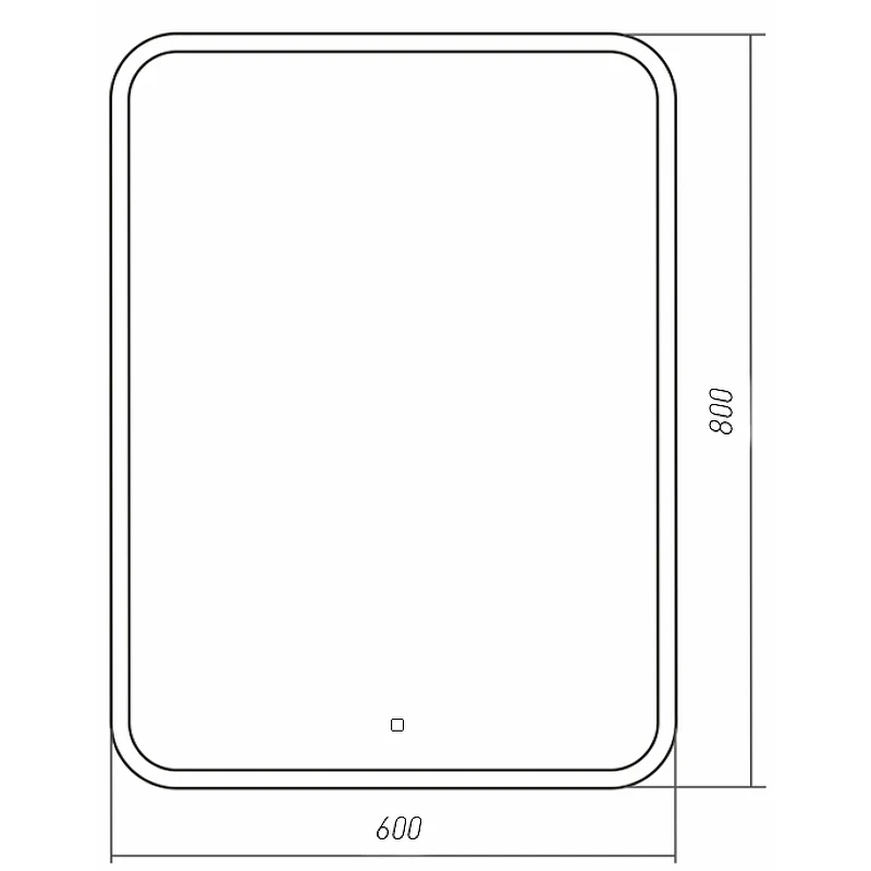 Зеркало Silver Mirrors Стив 60 LED-00002249 с подсветкой с сенсорным выключателем и диммером стекло