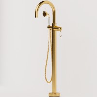 Смеситель для ванны Boheme Imperiale 289-SW Золото латунь на пол