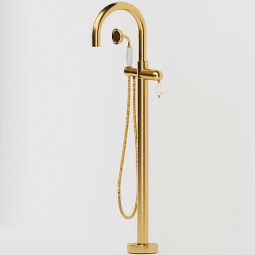 Смеситель для ванны Boheme Imperiale 289-SW Золото латунь на пол