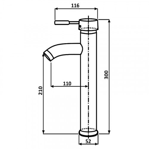 Смеситель для раковины ALMAes Sona TVZ-0908 Хром латунь