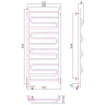 Электрический полотенцесушитель Сунержа Элегия 2.0 1200x500 L 00-5218-1250 Хром нержавеющая сталь