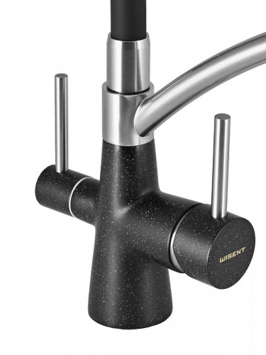 Смеситель для кухни Wisent W4855-22-2 цвет Черный