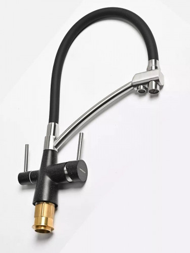 Смеситель для кухни Wisent W4855-22-2 цвет Черный