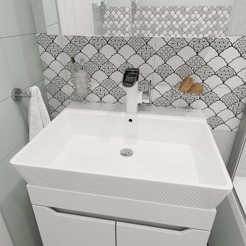 Тумба с раковиной DIWO Архангельск 60 цвет Белый