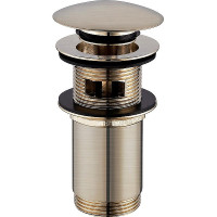 Донный клапан Omnires A706GLB click-clack Золотой брашированный