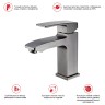 Смеситель для раковины Raglo R01.10.09 Графит матовый