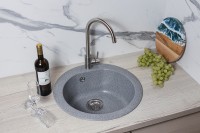 Кухонная мойка Reflection Core 50 RX1350GR Гравий искусственный камень (литьевой мрамор) встраиваемый
