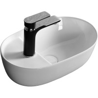Раковина Ceruttispa 42 CR0050 СТ9611 Белая фарфор накладная