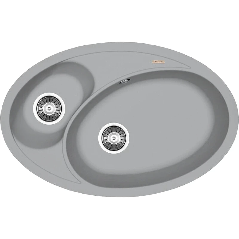 Кухонная мойка Florentina Селена-780 20.265.E0780.305 Грей искусственный камень (литьевой мрамор) встраиваемый