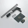 Смеситель для раковины Splenka S40.10.07 Серый матовый латунь