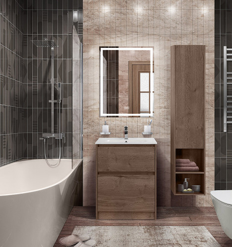 Тумба под раковину BelBagno Kraft 60 KRAFT-600-2C-PIA-RT Rovere Tabacco МДФ / ЛДСП