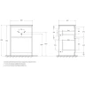 Тумба под раковину BelBagno Kraft 60 KRAFT-600-2C-PIA-RT Rovere Tabacco МДФ / ЛДСП