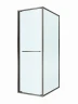 Душевой уголок Cezares Lux 70x80 LUX-AH-FS-1-70/80-C-GM профиль Оружейная сталь стекло прозрачное