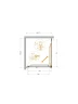 Душевой уголок Cezares Lux 70x80 LUX-AH-FS-1-70/80-C-GM профиль Оружейная сталь стекло прозрачное