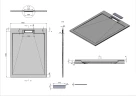 Душевой поддон из искусственного камня Vincea 120х100 VST-4SRL1012W цвет Белый матовый