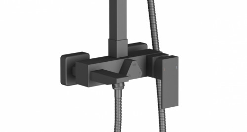 Душевая система Timo Selene SX-1030/03 Черный латунь на стену