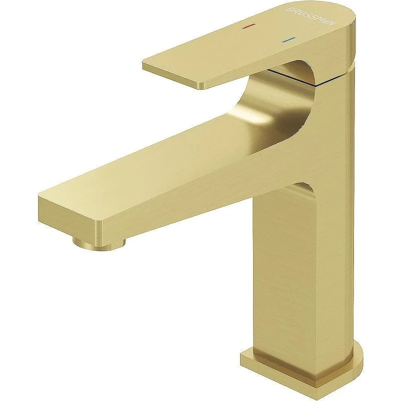 Смеситель для раковины Grossman Classic 510.K35.04.320 цвет Золото брашированное