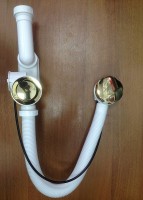 Слив-перелив Alcaplast A55GOLD-RU-01 полуавтомат Золото