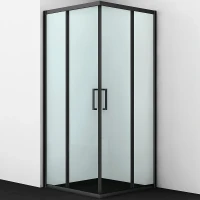 Душевой уголок WasserKRAFT Dill 90x90 61S03 профиль Черный матовый стекло прозрачное