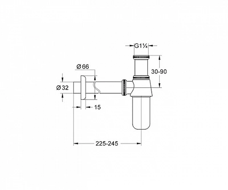 Сифон Grohe 28920000 Хром