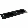 Раковина Ceramicanova Grace 140 CN7022MBwx двойная Черная матовая
