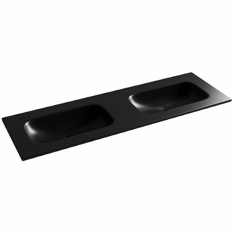 Раковина Ceramicanova Grace 140 CN7022MBwx двойная Черная матовая