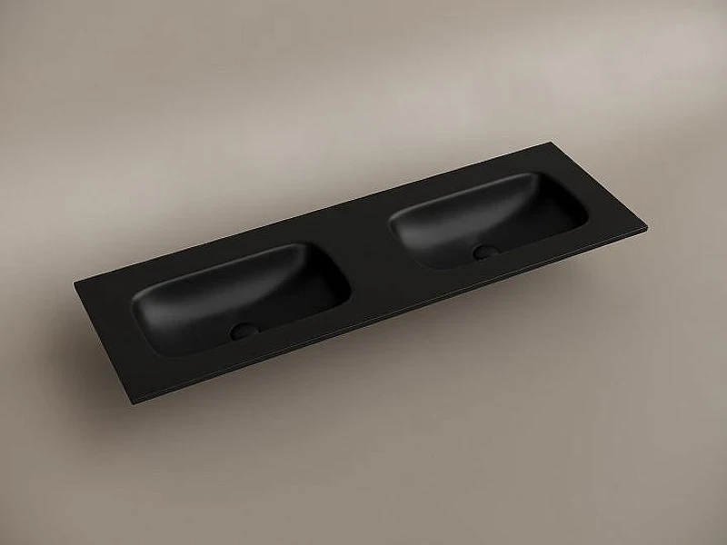 Раковина Ceramicanova Grace 140 CN7022MBwx двойная Черная матовая
