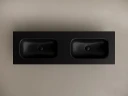 Раковина Ceramicanova Grace 140 CN7022MBwx двойная Черная матовая