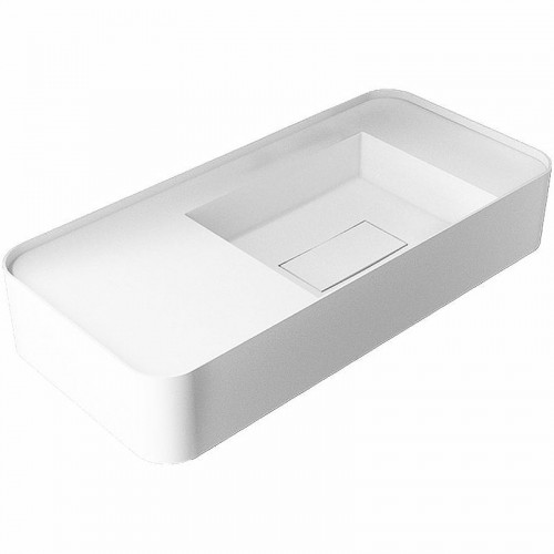 Раковина Vincea 80 VWB-6S480MW Белая матовая искусственный камень (литьевой мрамор) подвесная