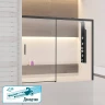 Шторка на ванну RGW Screens SC-45B 180x150 34114518-14 профиль Черный стекло прозрачное