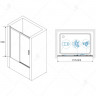 Шторка на ванну RGW Screens SC-45B 180x150 34114518-14 профиль Черный стекло прозрачное