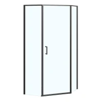 Душевой уголок Azario Sakura 100х100 AZ-21C-100-MB-CL профиль Черный матовый стекло прозрачное