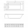 Акриловая ванна C-Bath Semela 180x80 CBQ014002 без гидромассажа