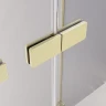 Душевая дверь Veconi Premium Alassio G 120 AL-120-00-G-C4 профиль цвет Брашированное золото стекло прозрачное осветленное