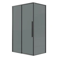 Душевой уголок Grossman Galaxy 110x100 120.K33.01.1110.21.10 профиль Черный матовый стекло тонированное