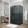 Душевой уголок Grossman Galaxy 110x100 120.K33.01.1110.21.10 профиль Черный матовый стекло тонированное