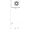 Ершик для унитаза WasserKRAFT Kammel K-8327W Белый матовый