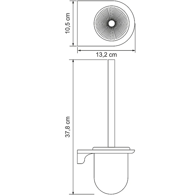 Ершик для унитаза WasserKRAFT Kammel K-8327W Белый матовый