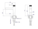 Смеситель для раковины BelBagno Дельта (Delta) DEL2.0-LVM-IN-W0 цвет Сатин