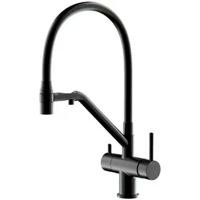 Смеситель для кухни Gappo G4398-86 Черный матовый латунь