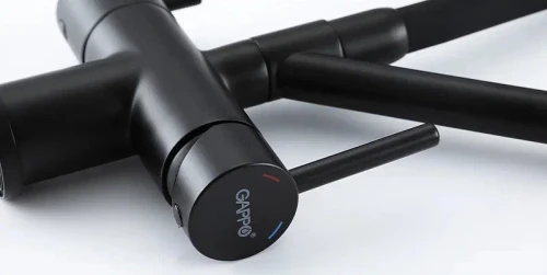 Смеситель для кухни Gappo G4398-86 Черный матовый латунь