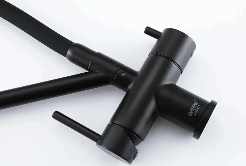 Смеситель для кухни Gappo G4398-86 Черный матовый латунь