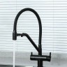 Смеситель для кухни Gappo G4398-86 Черный матовый латунь