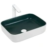 Раковина-чаша WeltWasser Elbach M2195 WG 50 10000005602 Белая Зеленая фаянс накладная