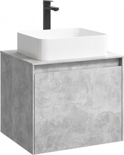 Корпус тумбы под раковину Aqwella 5 Stars Mobi 60 MOB0106BS подвесной Бетон светлый МДФ / ЛДСП