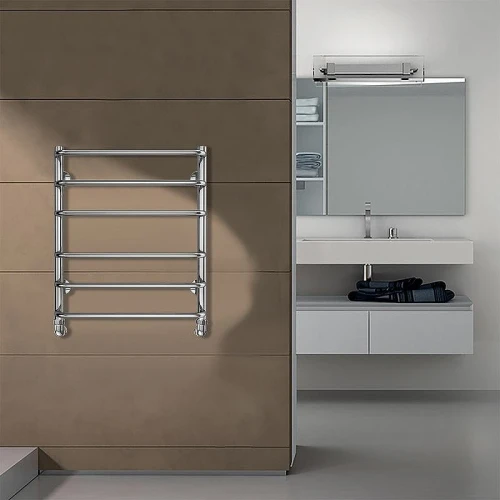 Водяной полотенцесушитель Azario Ferrara 500x600 П6 AZ09156 нижнее/диагональное подключение, G 1/2 Хром