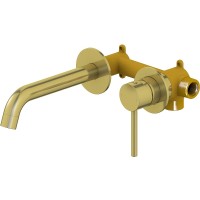 Смеситель для раковины Timo Saona 2372/17SM Золото матовое латунь встраиваемый